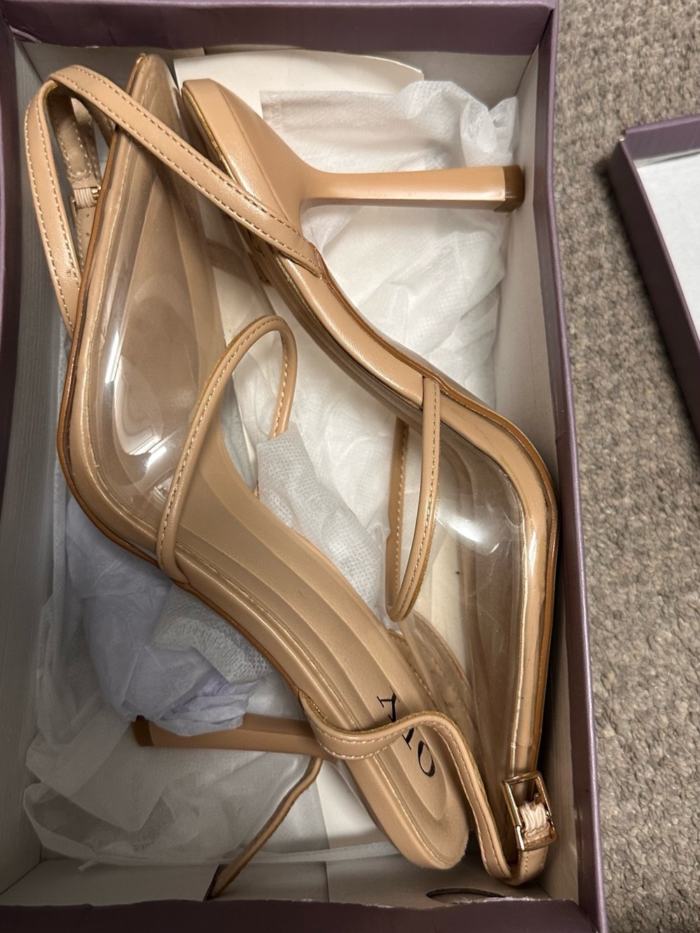 Clear heels